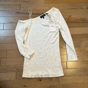 NWT Theory Asymmetrical 3/4 Sleeve Shirt